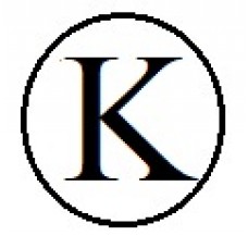Бусины с буквами белые круглые K